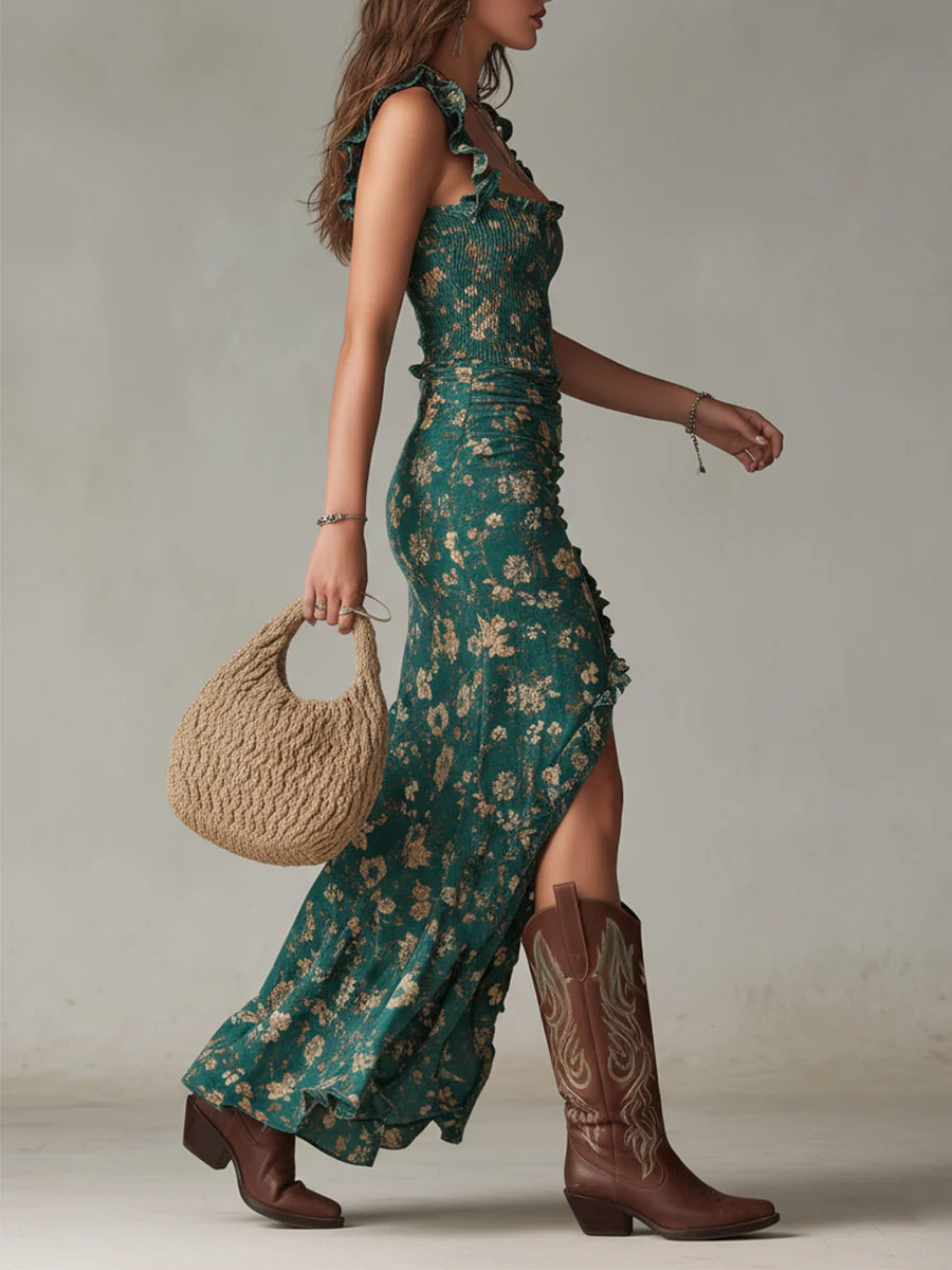 Aria | Vestido Maxi Verde