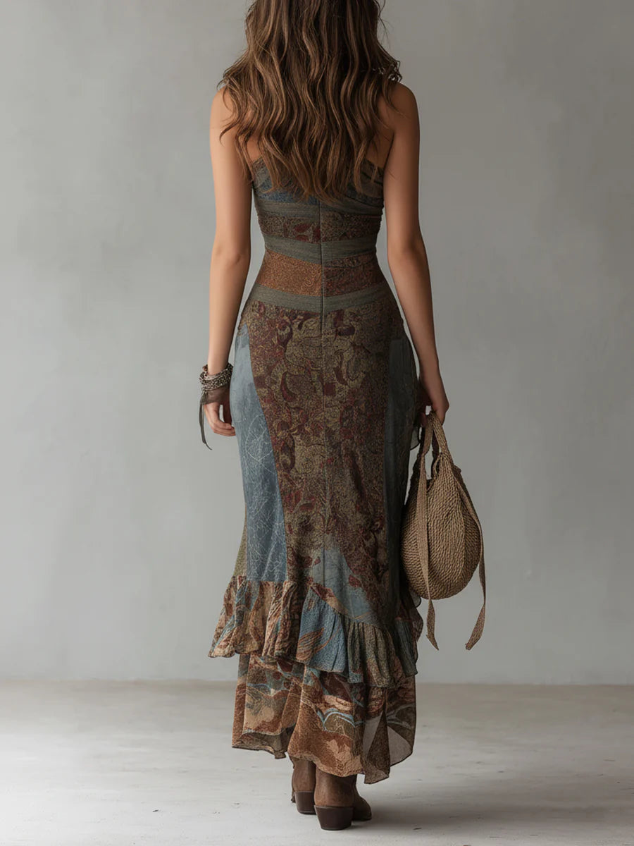 Ambra | Vestido Étnico de un Hombro