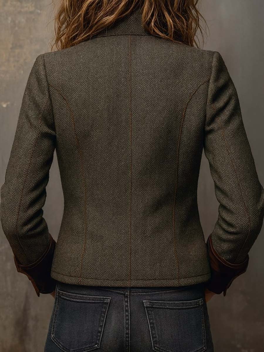 Pia | Blazer con Orilla en Contraste