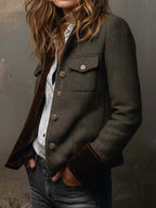 Pia | Blazer con Orilla en Contraste