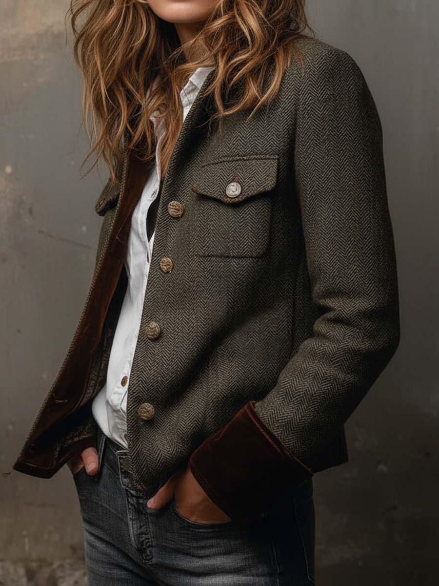 Pia | Blazer con Orilla en Contraste