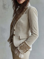 Nerina | Blazer Bordado Marfil