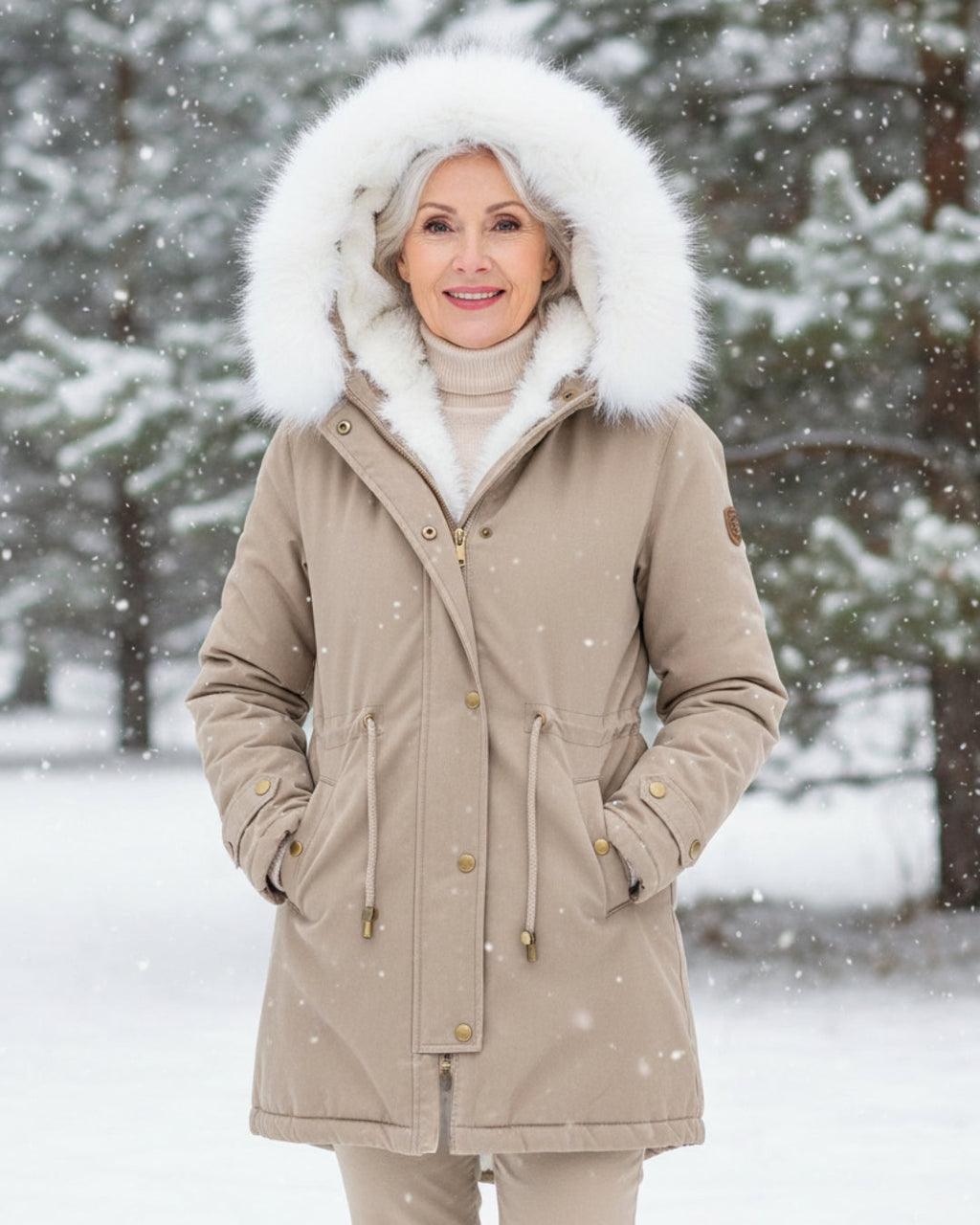 Rina | Parka con Gorro de Peluche