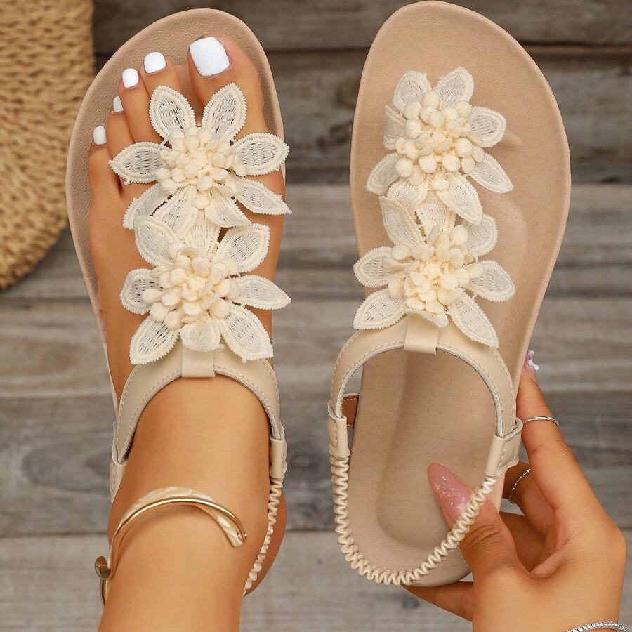 Fiorella | Sandalia de Flores y Perlas