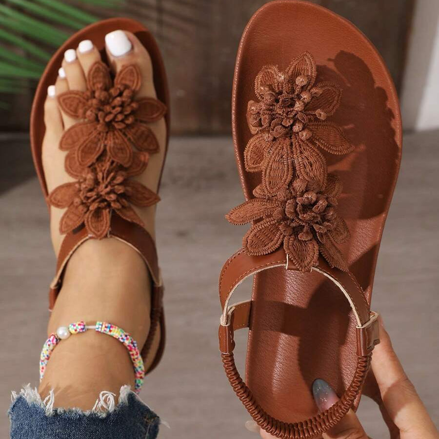 Fiorella | Sandalia de Flores y Perlas