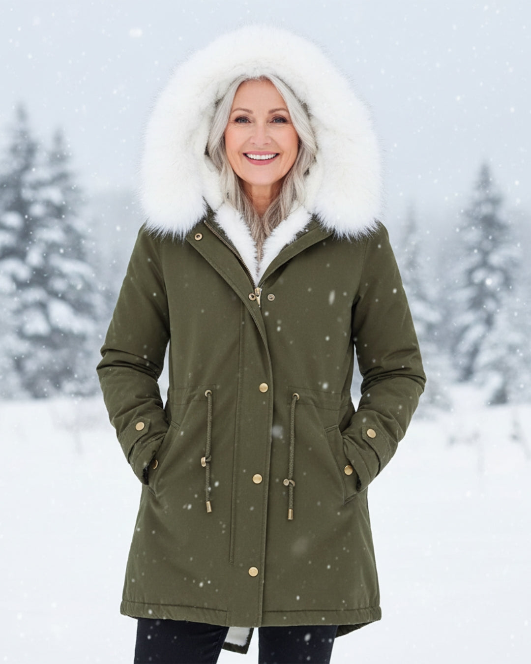 Rina | Parka con Gorro de Peluche