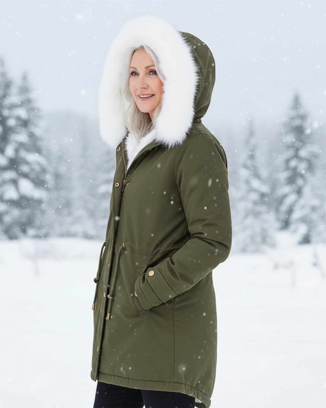 Rina | Parka con Gorro de Peluche