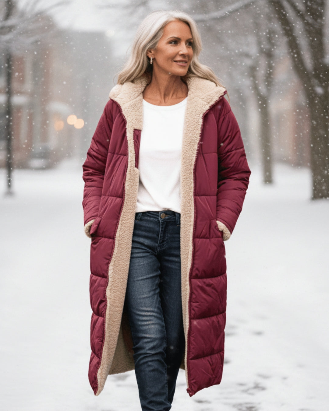 Ester | Abrigo de Invierno con Sherpa