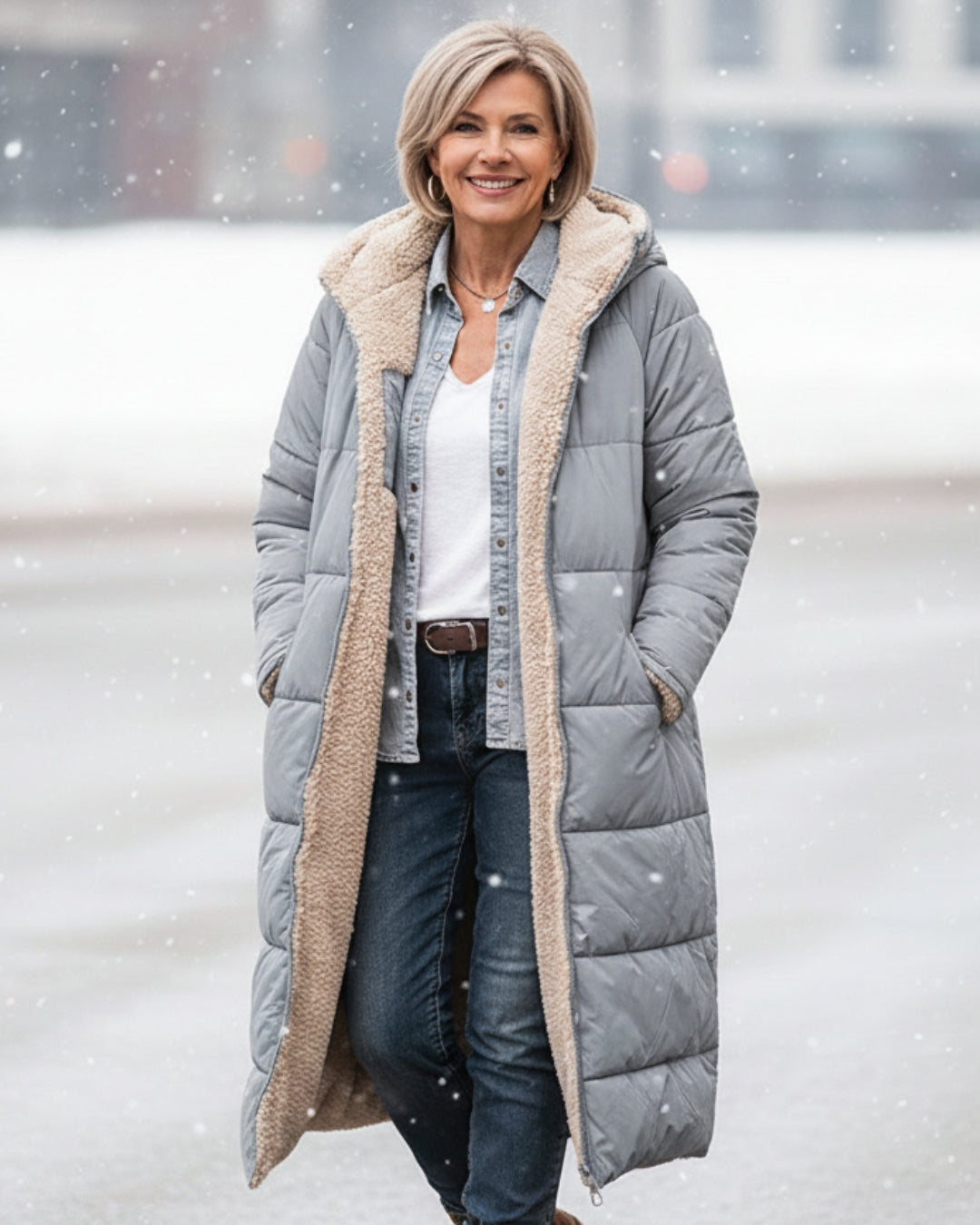 Ester | Abrigo de Invierno con Sherpa