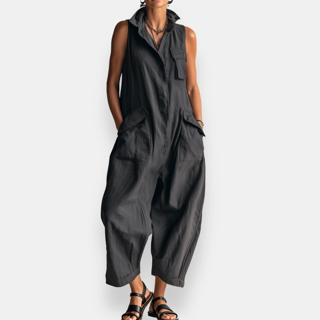 Gaia | Jumpsuit Oversize con Cuello Alto