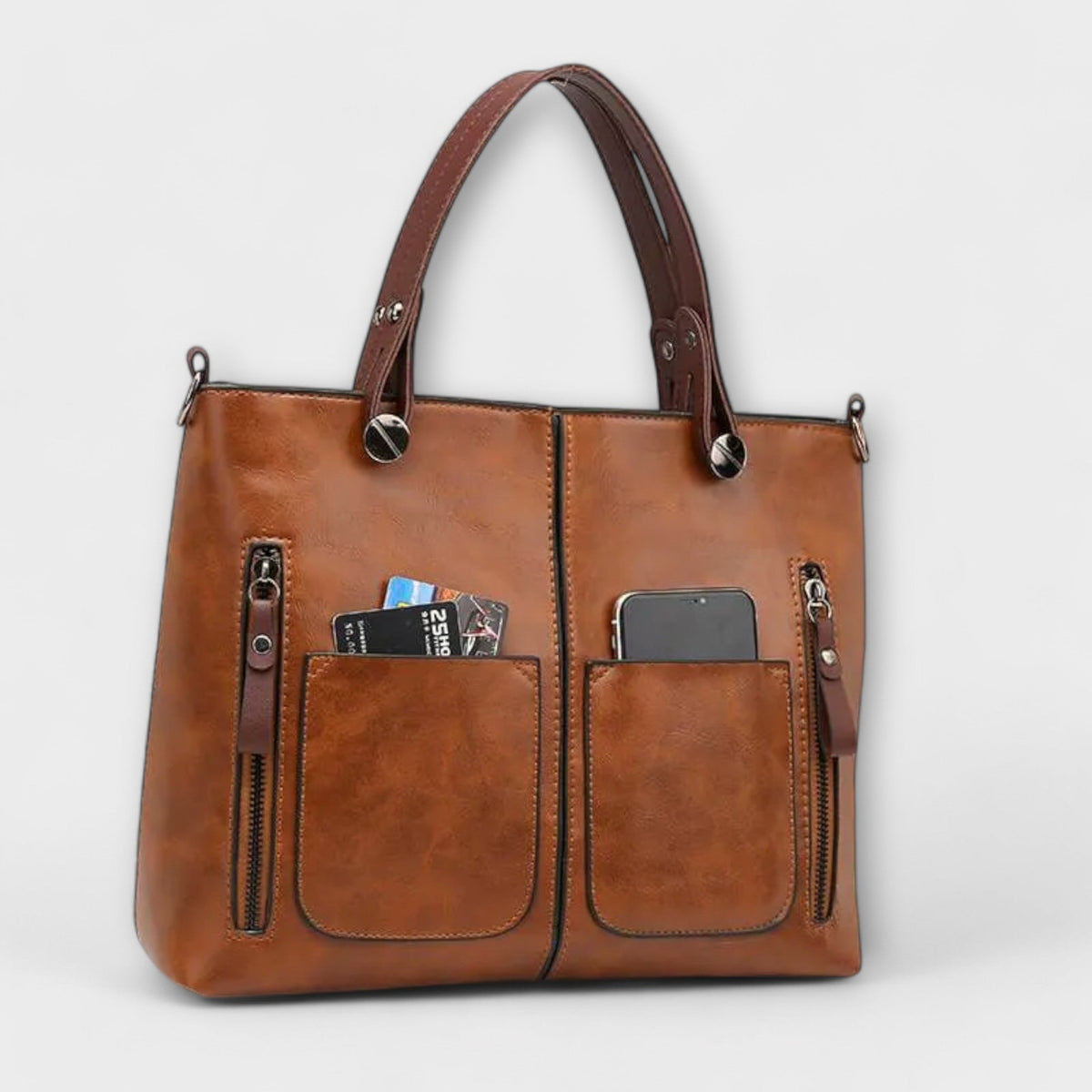 Eline | Bolsa de Hombro de Piel Genuina para Mujer