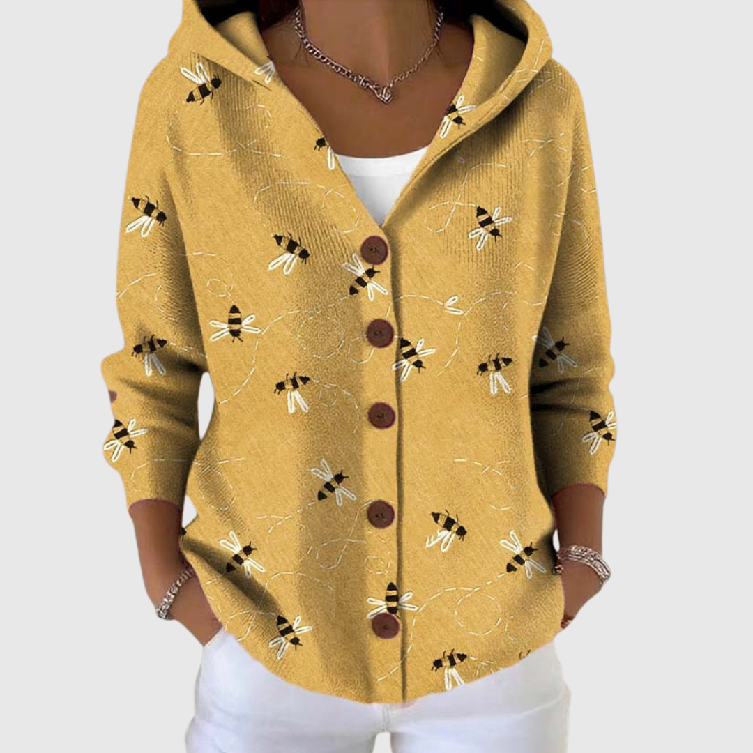 Isabella | Saco de Punto con Gorro