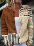 Melania | Cárdigan Patchwork de Paneles
