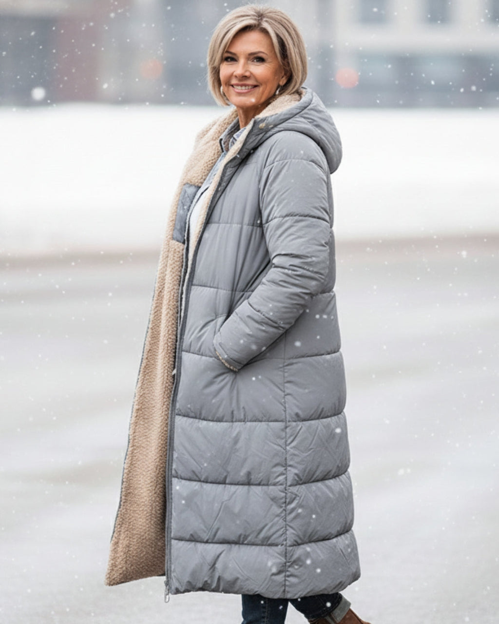Ester | Abrigo de Invierno con Sherpa