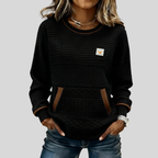 Zelmira | Sudadera Cuello Redondo Bicolor