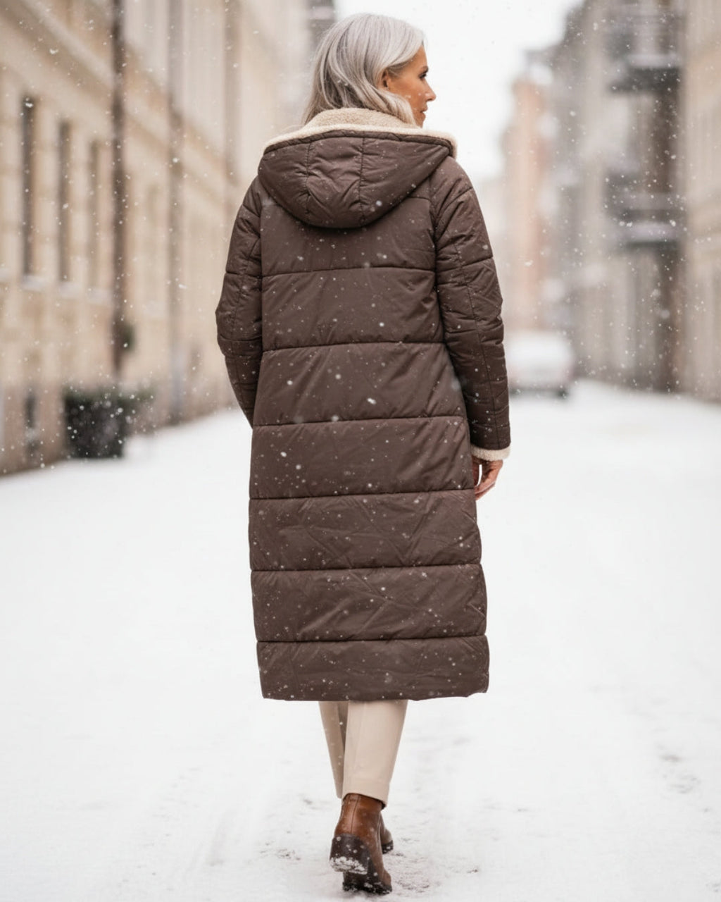 Ester | Abrigo de Invierno con Sherpa