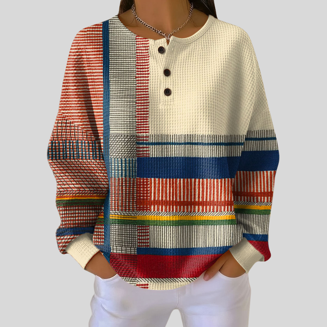 Veneranda | Sudadera Henley Suave