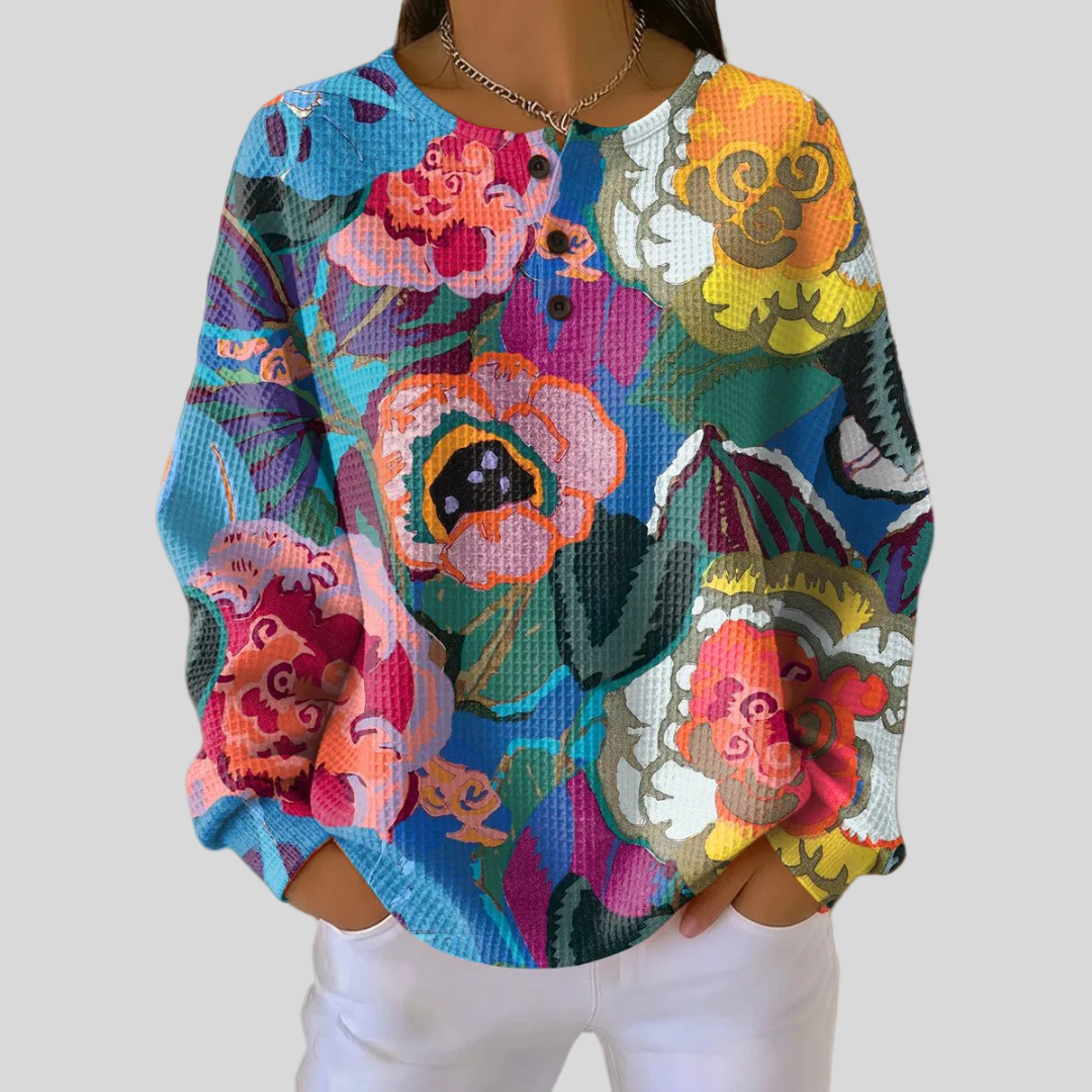 Giustina | Sudadera de Flores de Colores