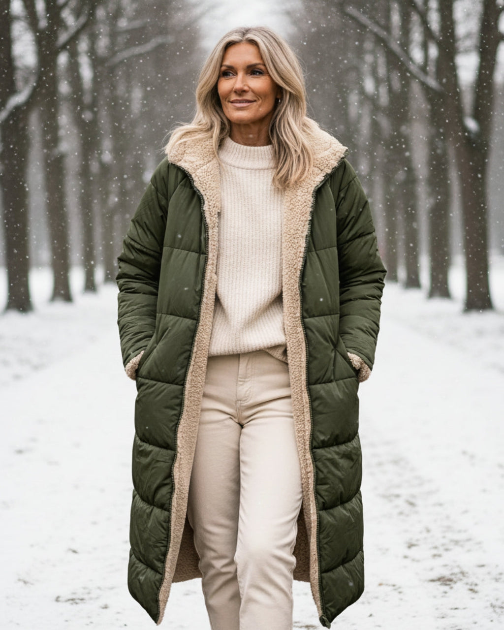Ester | Abrigo de Invierno con Sherpa