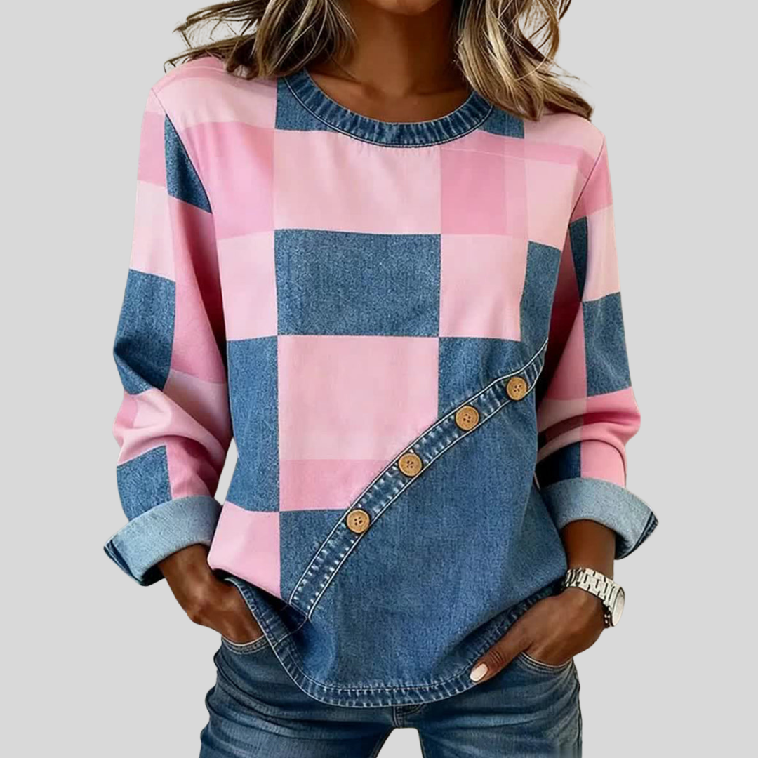 Eufemia | Sudadera Patchwork Artística