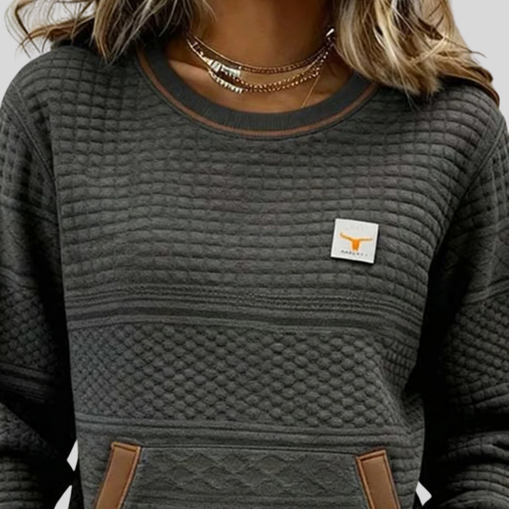 Zelmira | Sudadera Cuello Redondo Bicolor