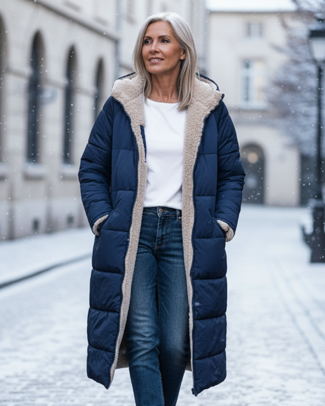 Ester | Abrigo de Invierno con Sherpa