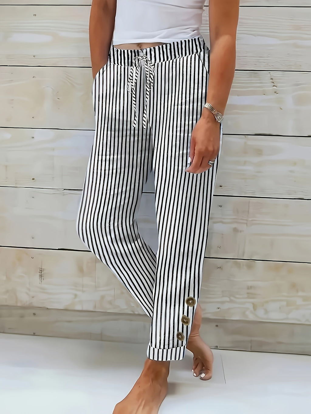 Portofino | Pantalón a Rayas Casual
