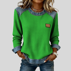 Assuntina | Sudadera Waffle Patchwork