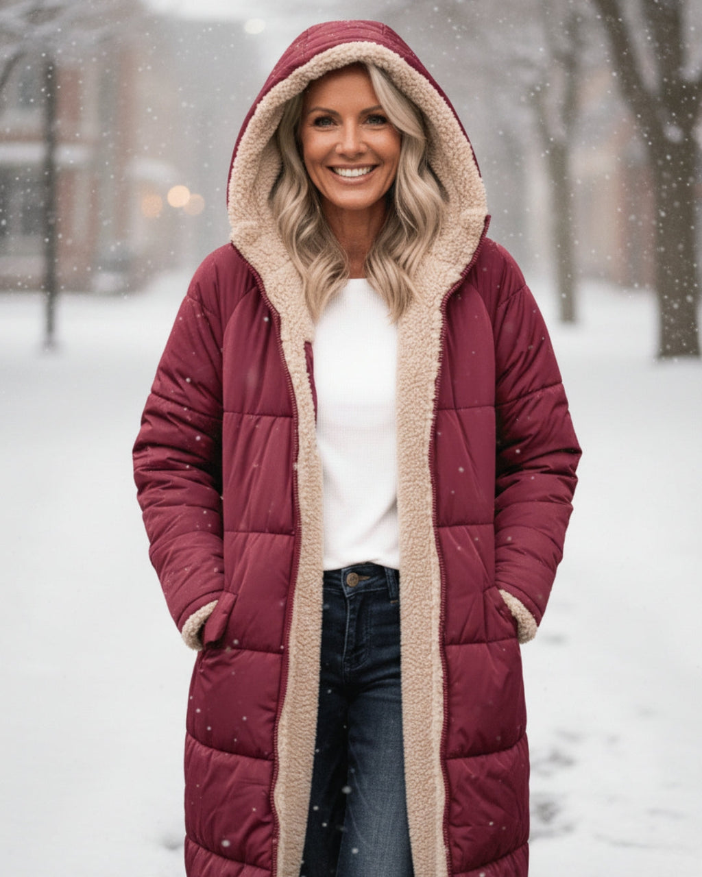 Ester | Abrigo de Invierno con Sherpa