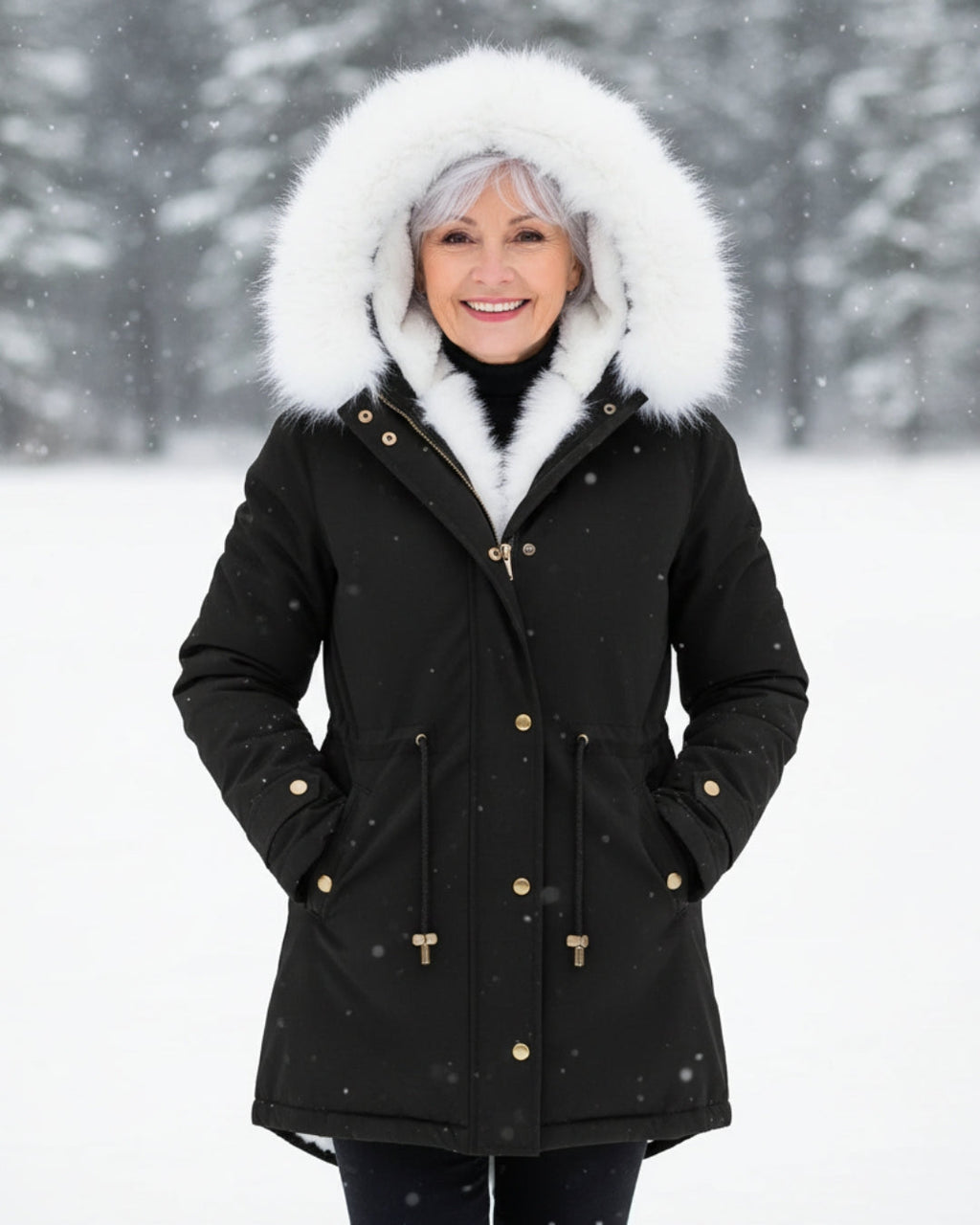 Rina | Parka con Gorro de Peluche
