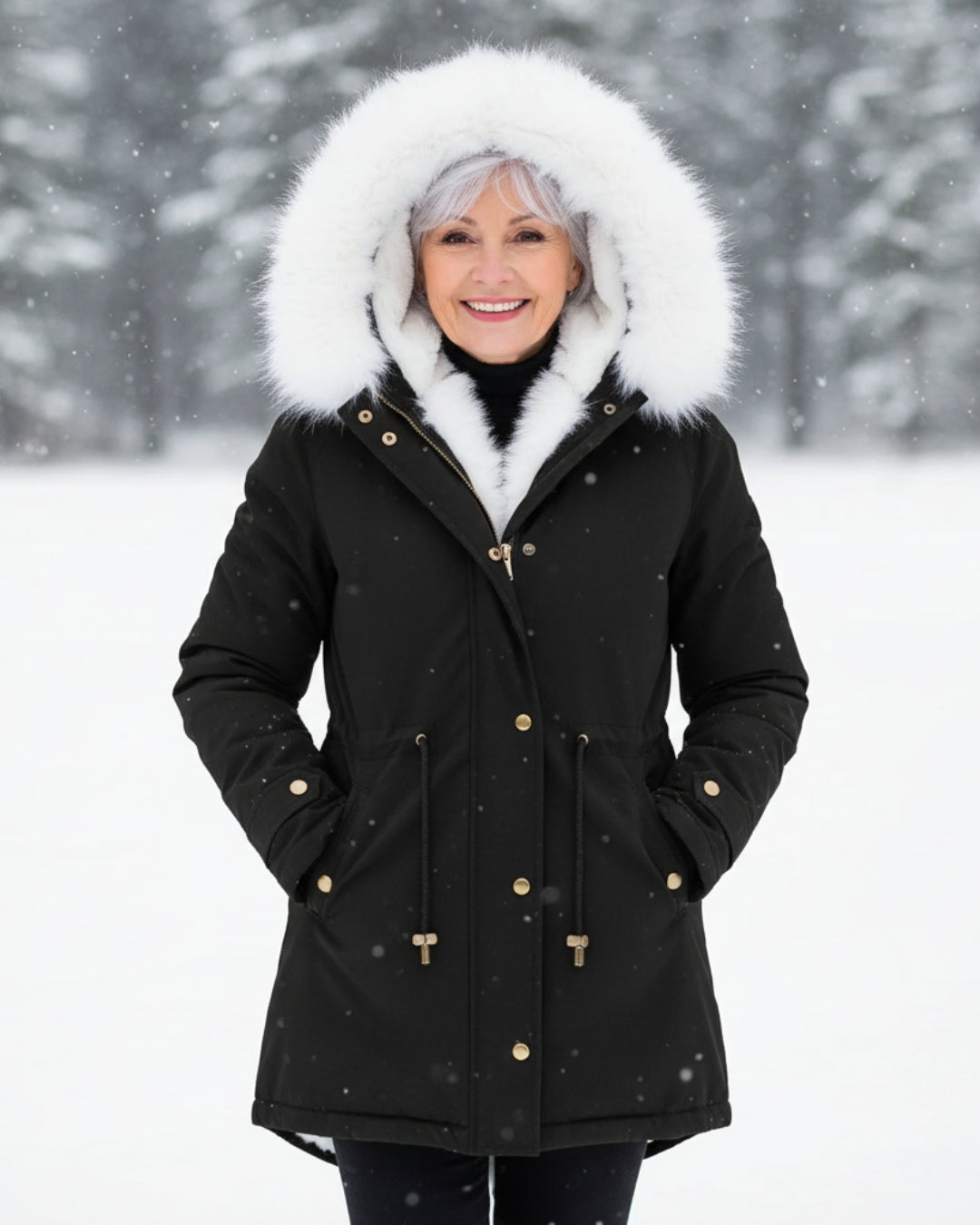 Rina | Parka con Gorro de Peluche