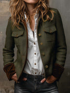 Pia | Blazer con Orilla en Contraste