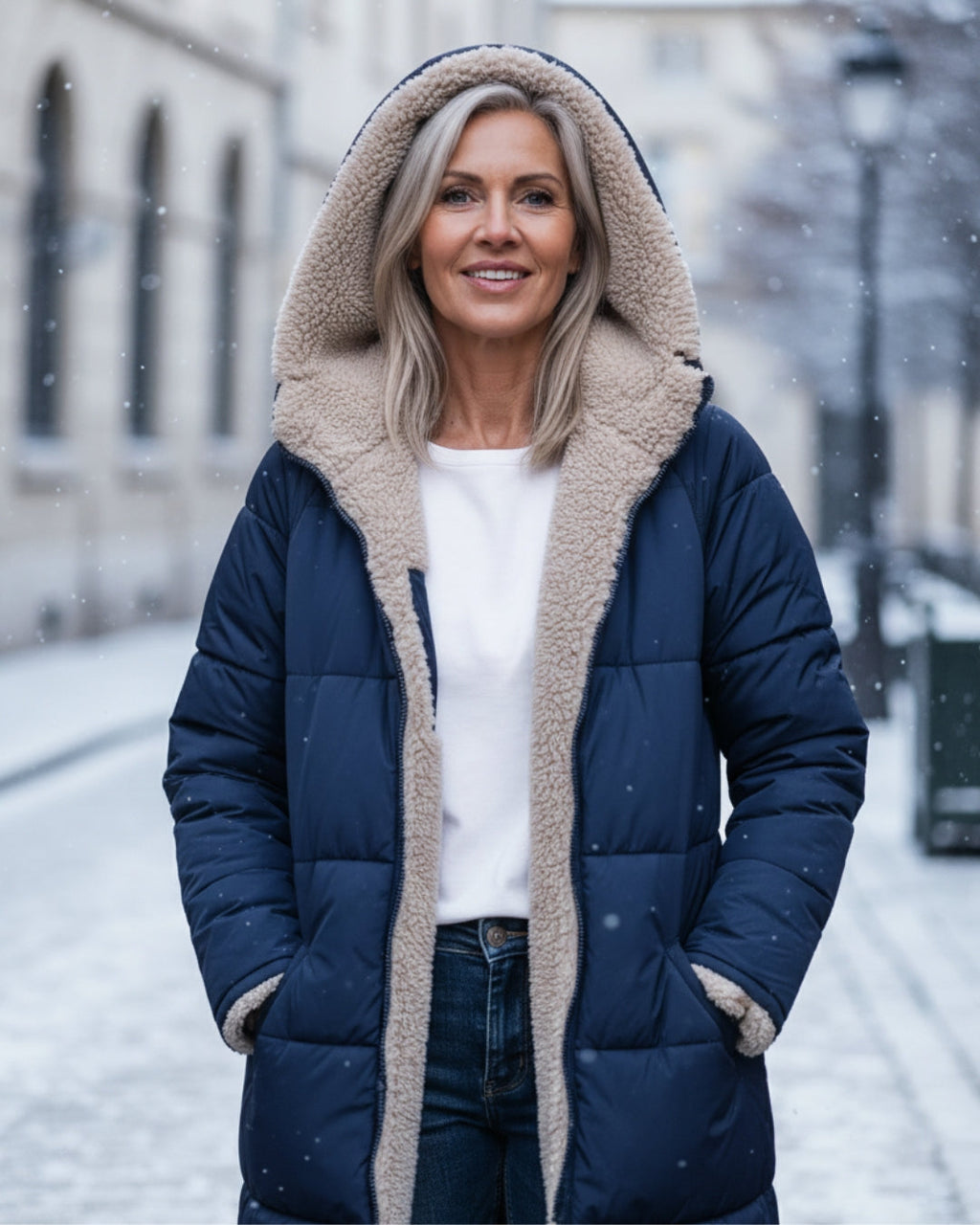 Ester | Abrigo de Invierno con Sherpa