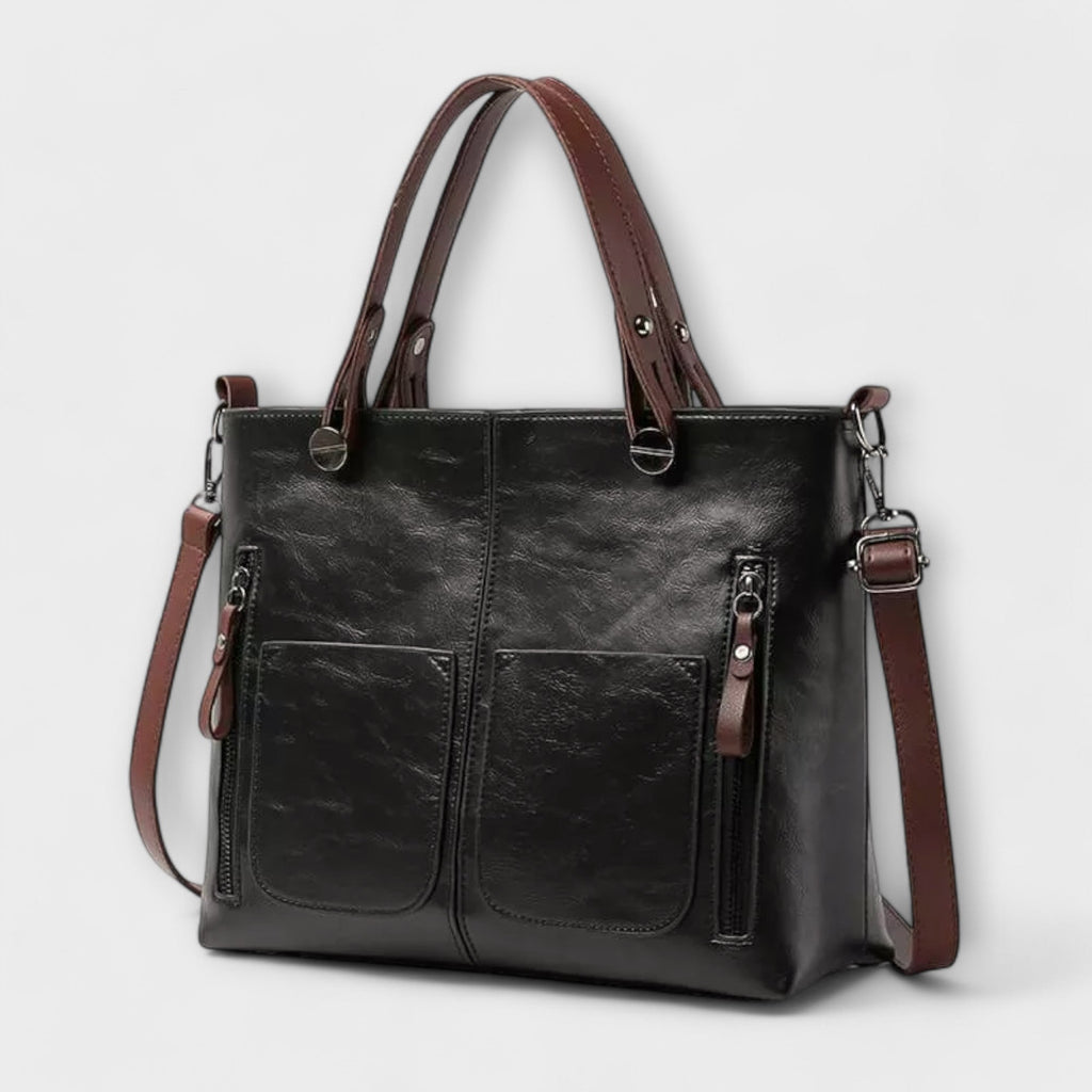 Eline | Bolsa de Hombro de Piel Genuina para Mujer