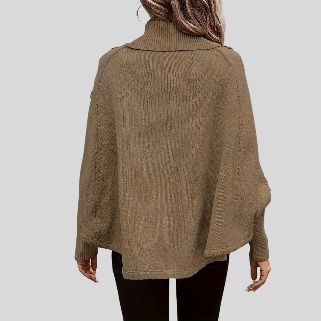 Liliana | Suéter Trenzado de Cuello Alto