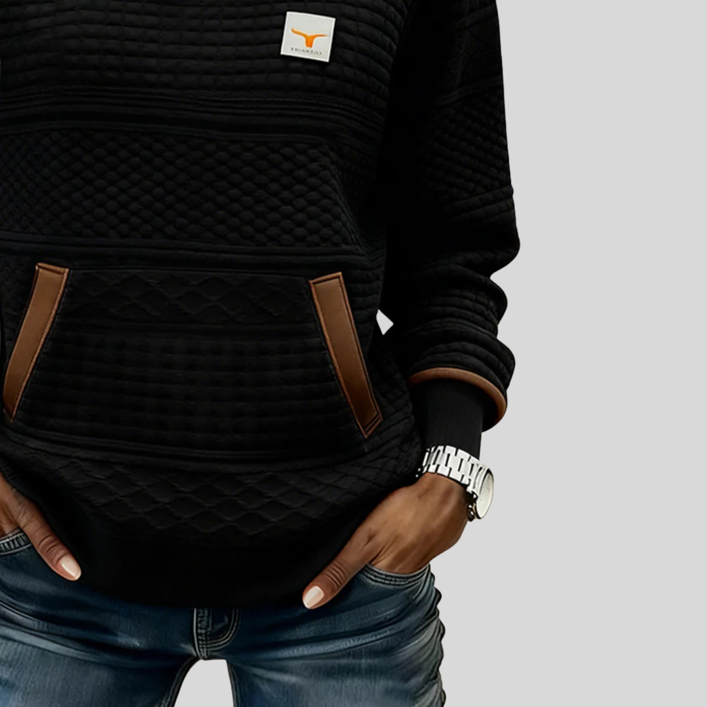 Zelmira | Sudadera Cuello Redondo Bicolor