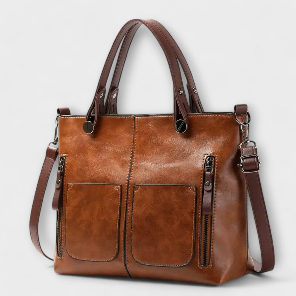 Eline | Bolsa de Hombro de Piel Genuina para Mujer