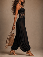 Laia | Jumpsuit de Encaje con Escote Halter