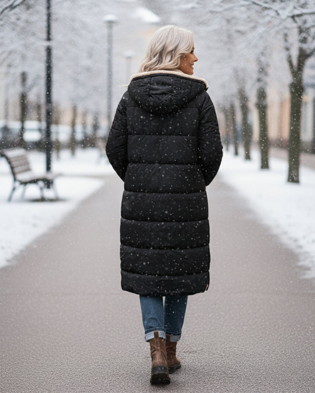 Ester | Abrigo de Invierno con Sherpa