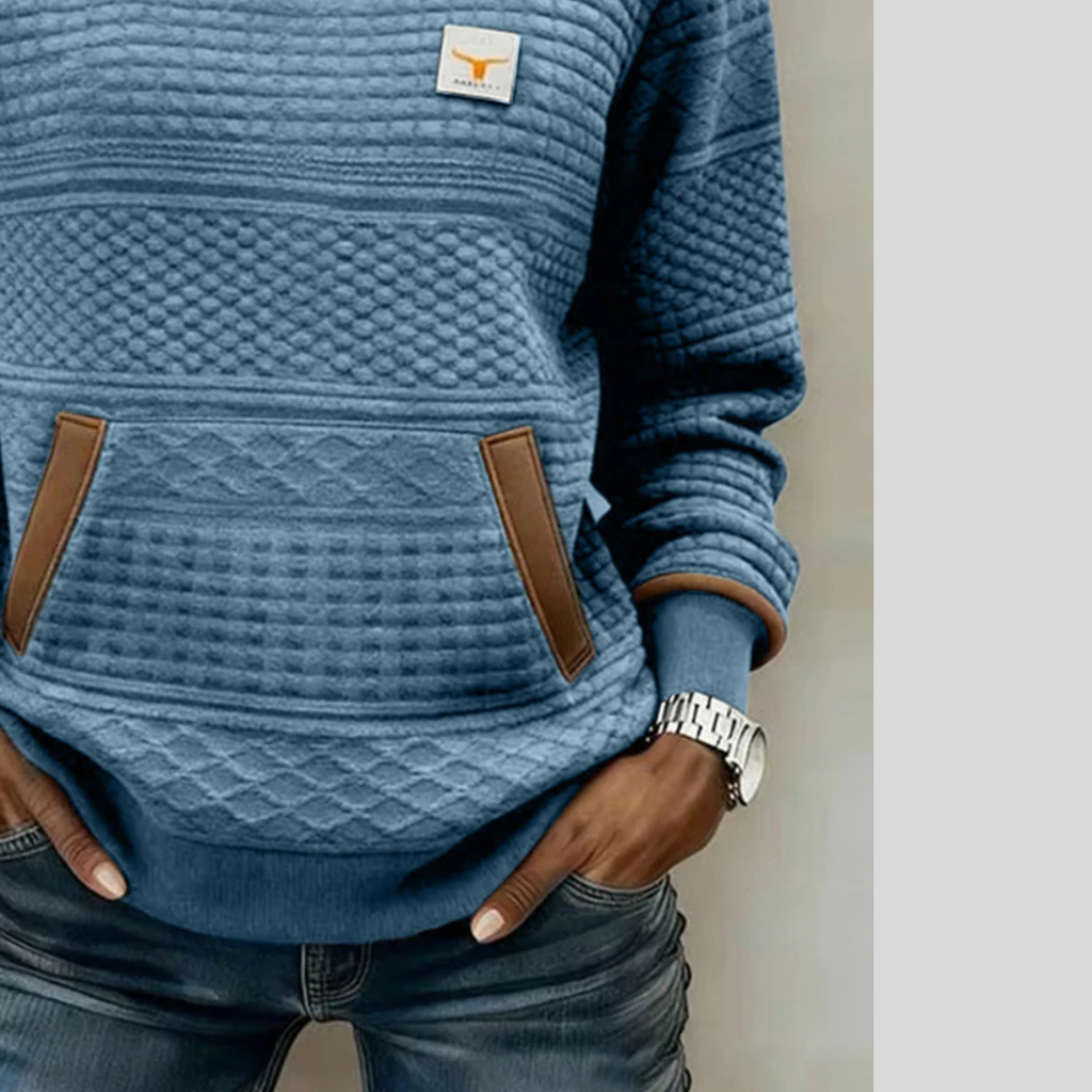 Zelmira | Sudadera Cuello Redondo Bicolor