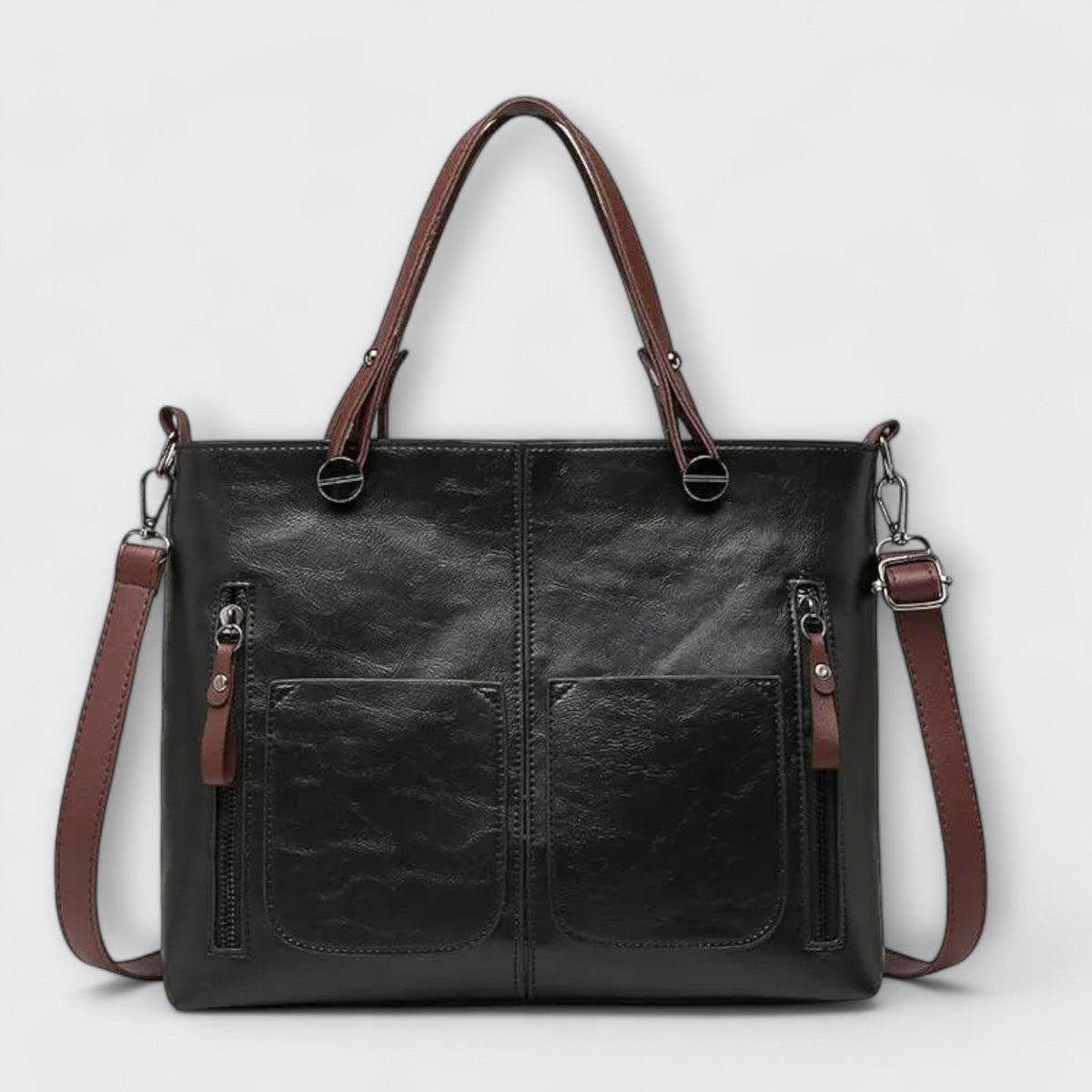 Eline | Bolsa de Hombro de Piel Genuina para Mujer