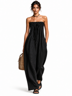 Ninetta | Jumpsuit de Verano Strapless con Moño