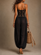 Laia | Jumpsuit de Encaje con Escote Halter