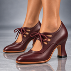 Audrey | Zapatillas de Tacón con Agujetas