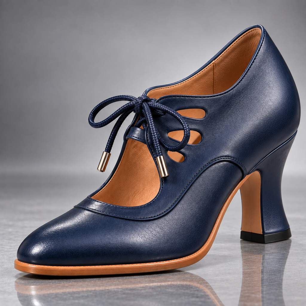 Audrey | Zapatillas de Tacón con Agujetas