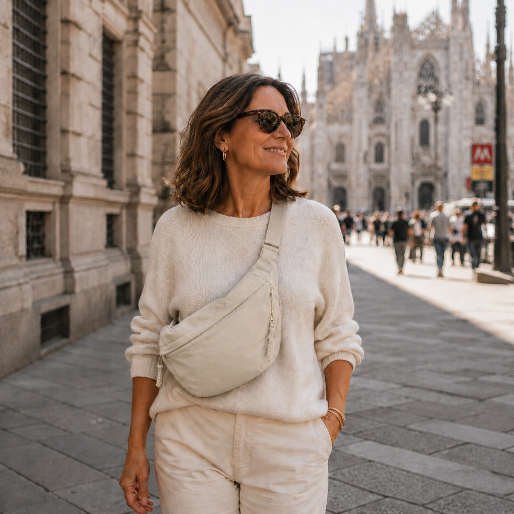 Nadia | Bolsa de Hombro de Nylon para Mujer