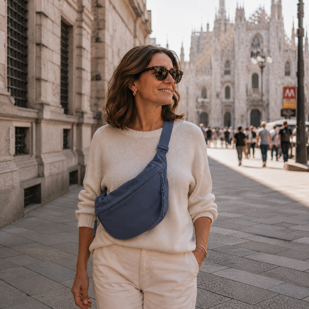Nadia | Bolsa de Hombro de Nylon para Mujer