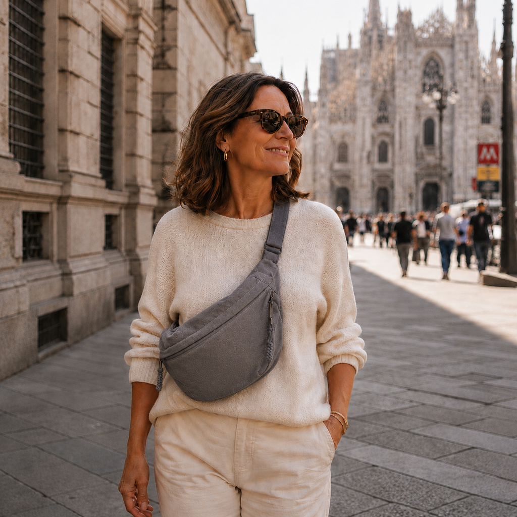 Nadia | Bolsa de Hombro de Nylon para Mujer