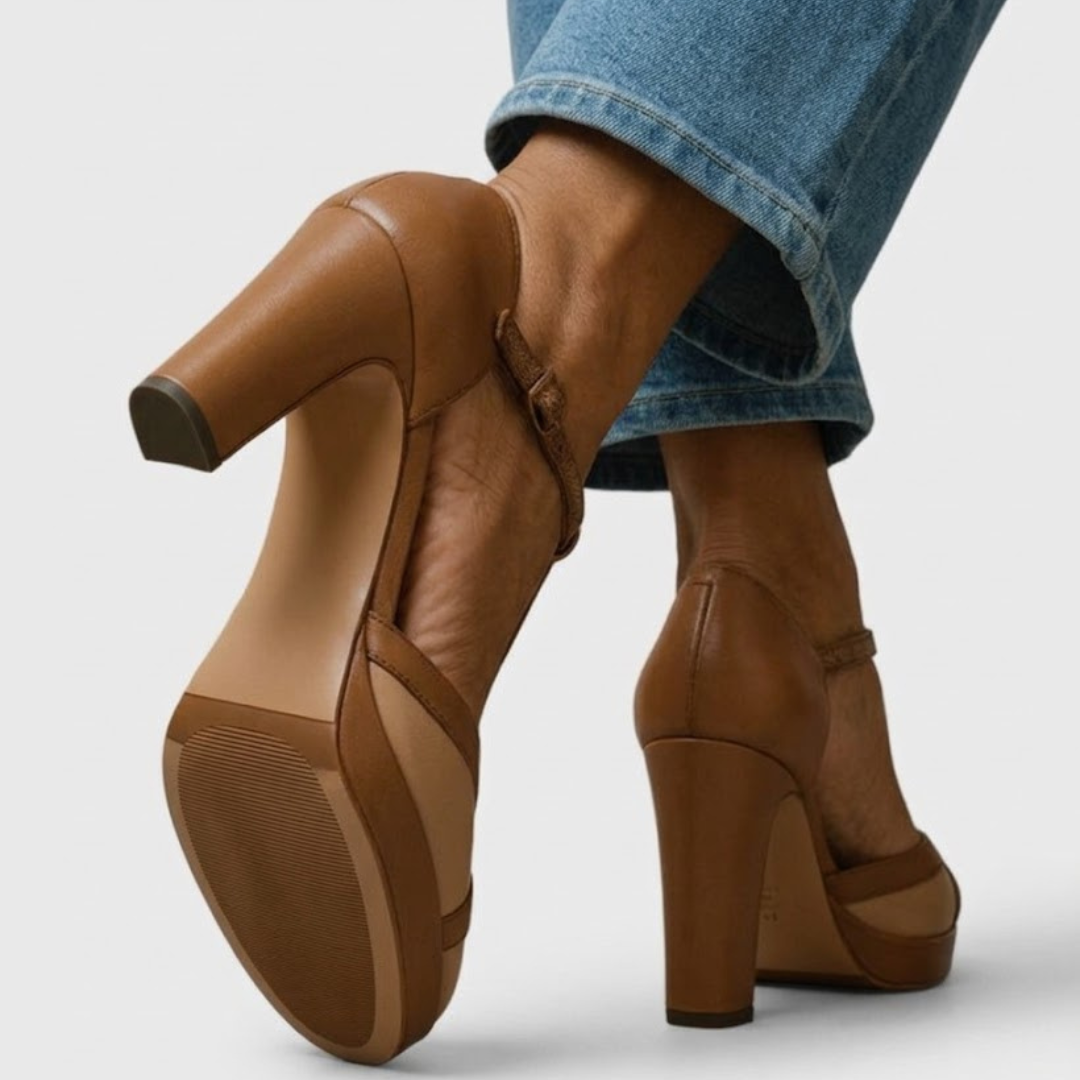 Elena | Zapatilla con Tacón Ortopédico