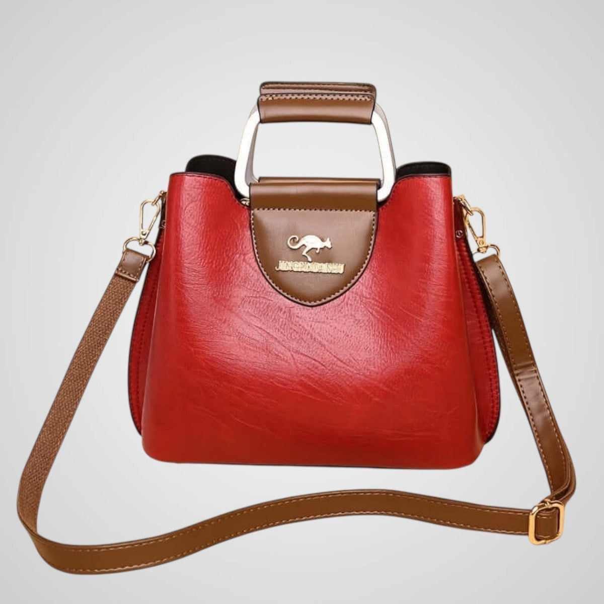 Ana | Bolsa Bicolor de Piel Genuina para Mujer
